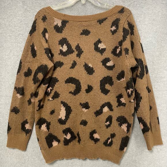 Torrid Leopard Print Sweater Size 00/M/L - Picture 3 of 6